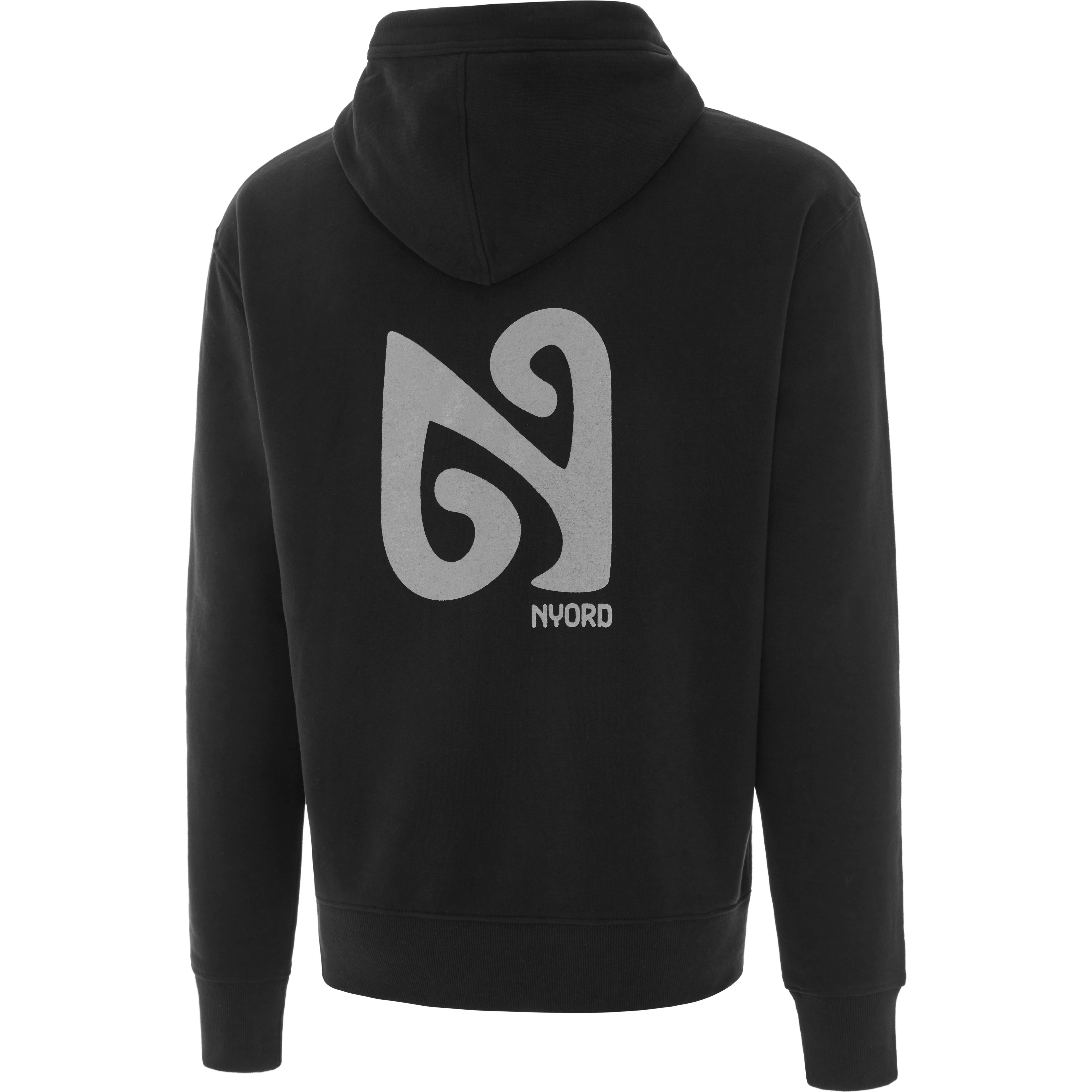 2025 Nyord Logo Hoodie AM001 - Black Charcoal